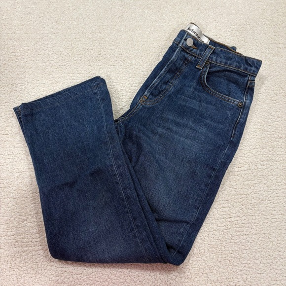Reformation Denim - Reformation Jordi Kick Flare Jean Teton Wash Size 24 Denim Blue Dark 25" Inseam